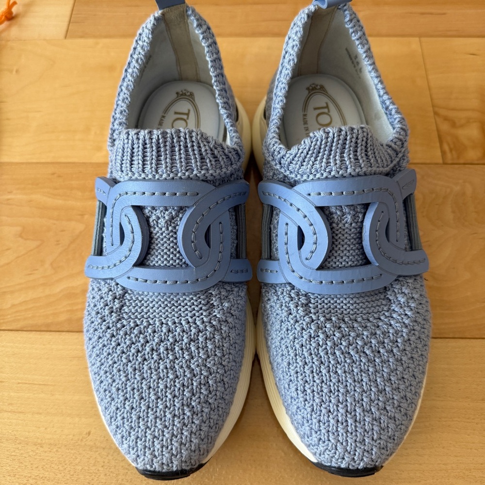 Tod's Light Blue Kate Slip On Sneakers